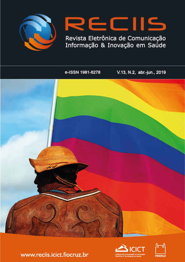					Visualizar v. 13 n. 2 (2019): Dossiê 40 anos do movimento LGBT no Brasil: comunicação, saúde e direitos humanos
				